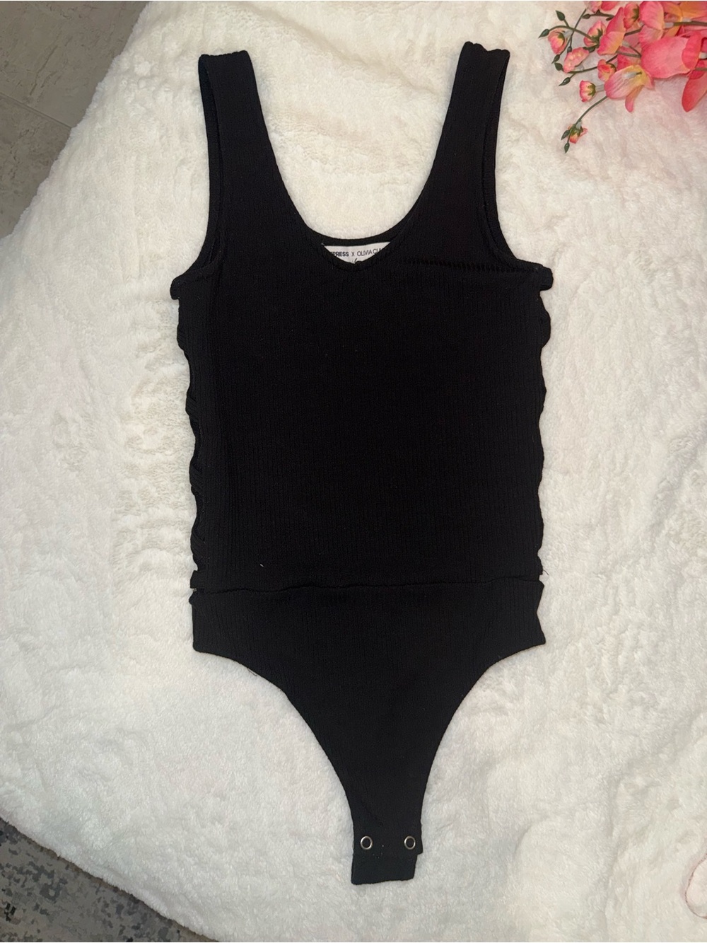2 x 20$ Express Black Ribbed Tank Bodysuit Size XS